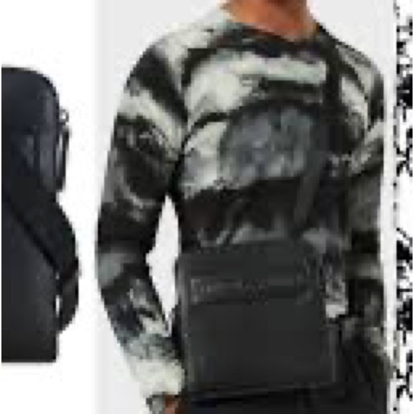 Giorgio Armani collection leather men’s messenger bag new - Picture 1 of 13